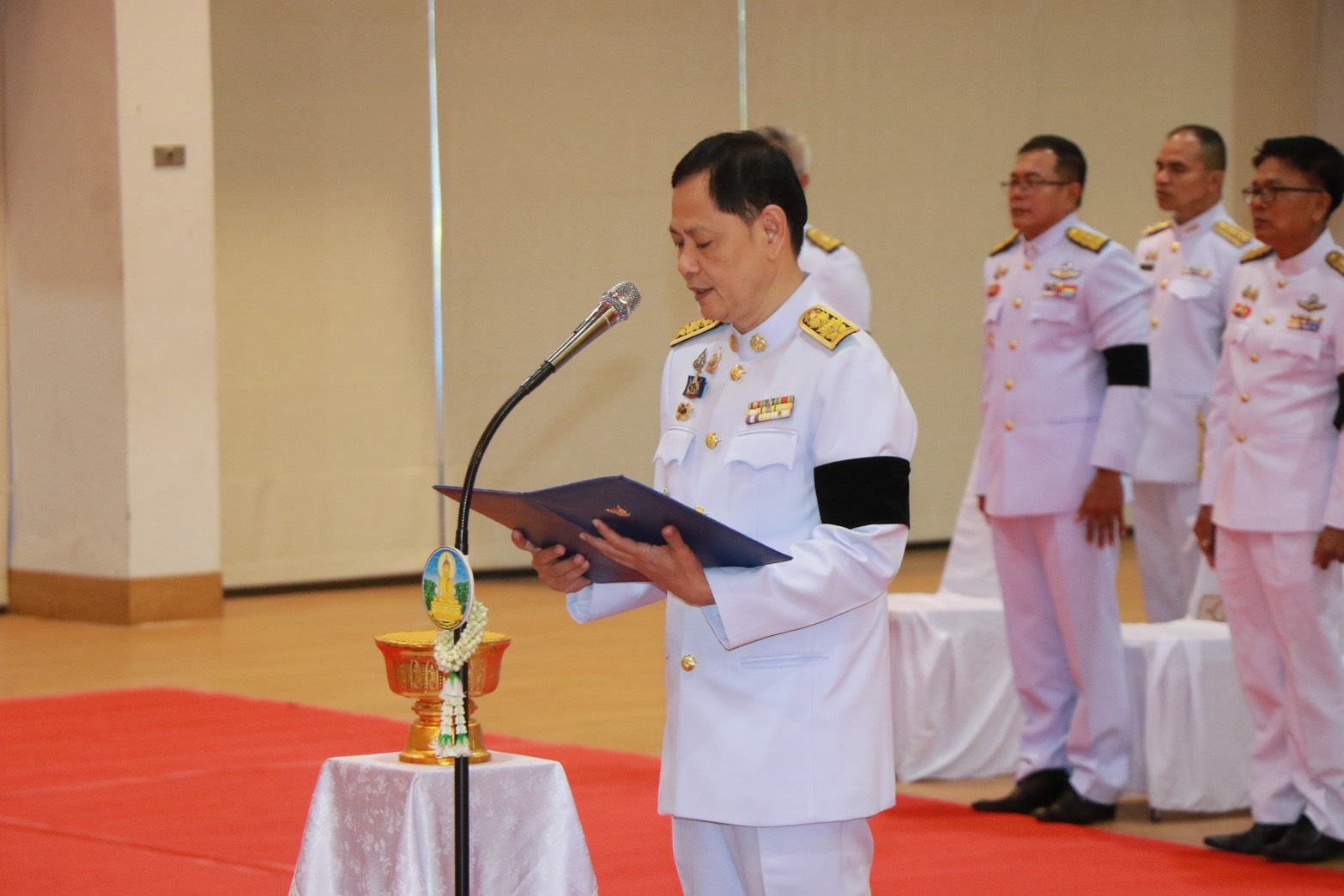 title - ร่วมประกอบพิธีวางพานพุ่มดอกไม้และถวายราชสดุดี เนื่องในวันสมเด็จพระเจ้าตากสินมหาราช ประจำปี 2568